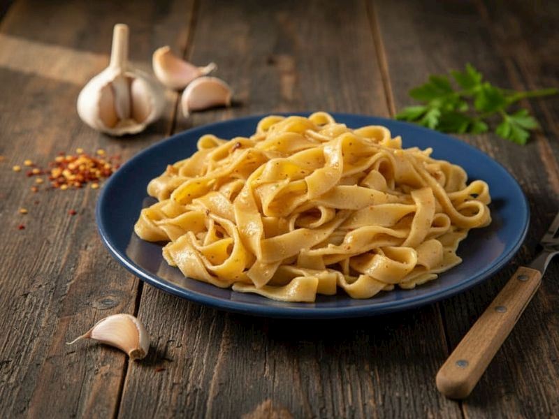 Sarımsaklı El Açması Makarna Tarifi