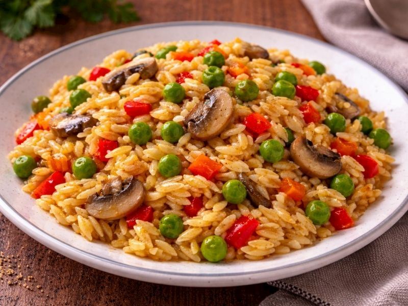 SEBZELİ ARPA ŞEHRİYE PİLAVI TARİFİ