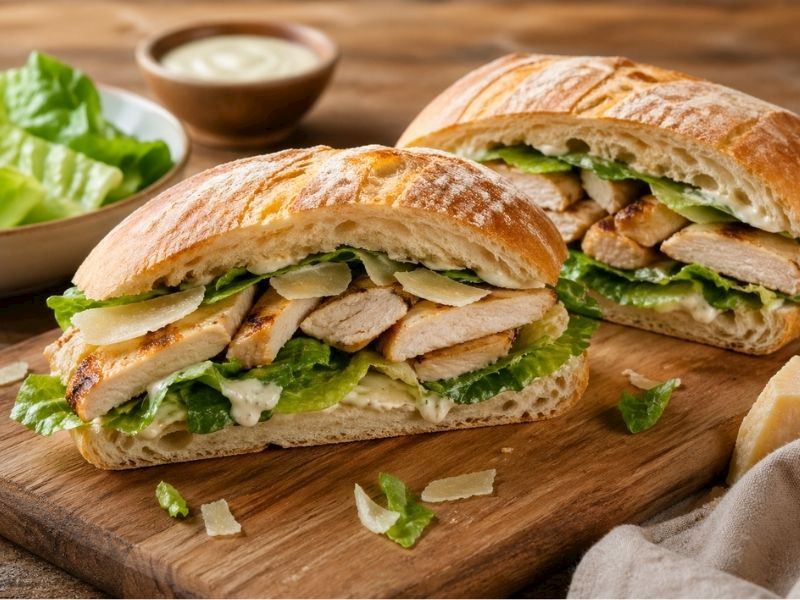 Sezar Tavuklu Sandviç Tarifi