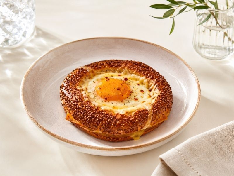 Simit Çanağında Yumurta Tarifi