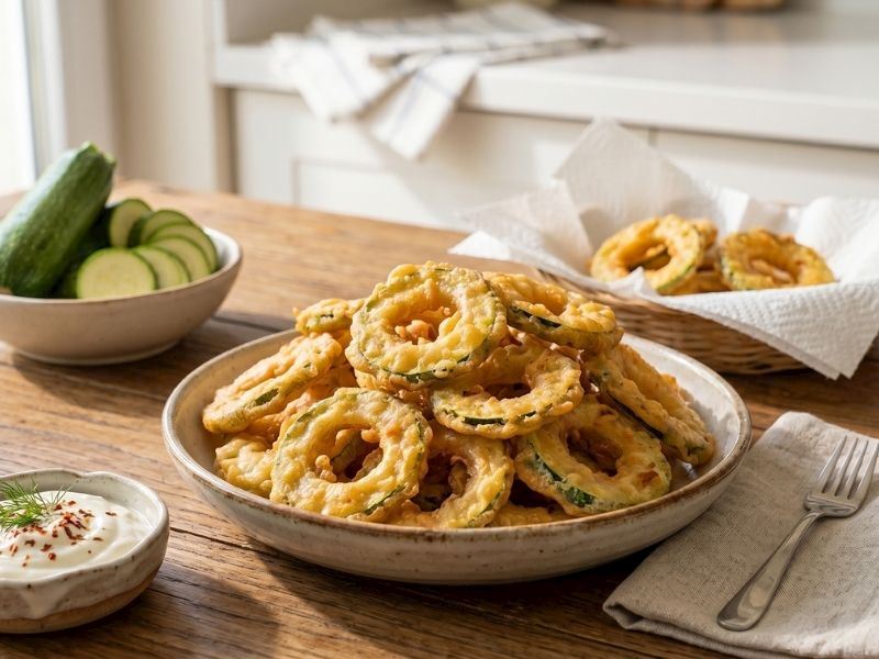 Sodalı Çıtır Kabak Kızartması Tarifi