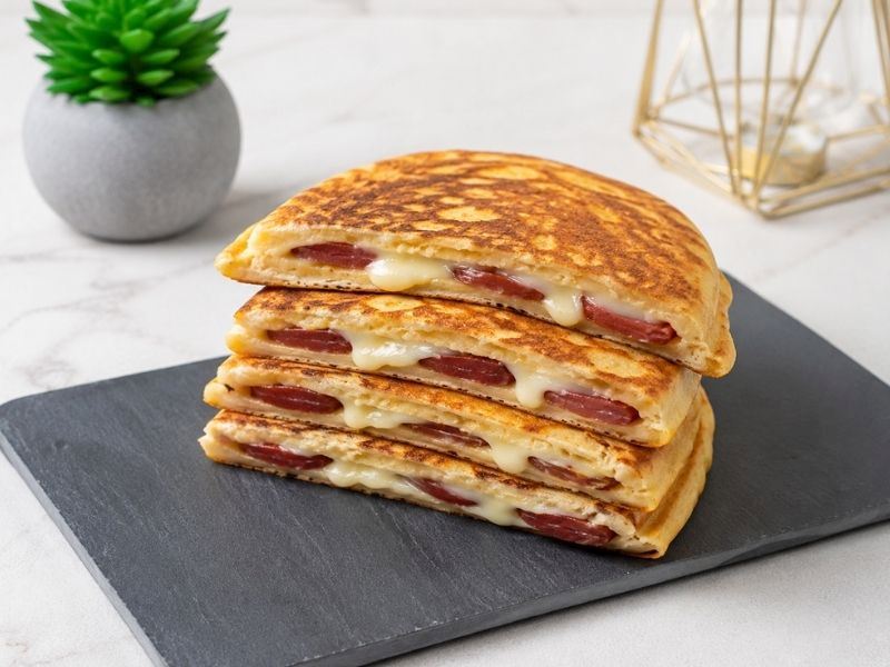 SUCUKLU KAŞARLI TUZLU PANKEK TARİFİ