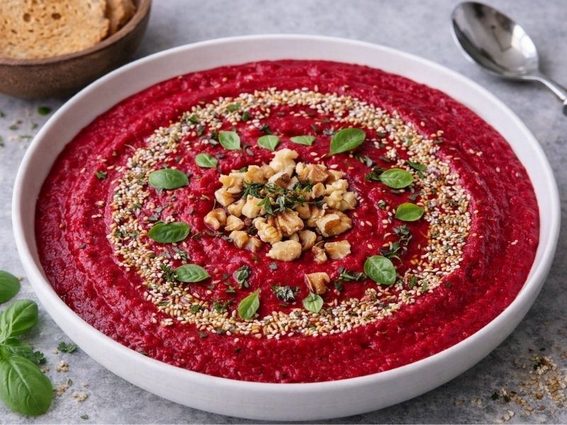 Tahinli Ve Cevizli Pancar Mezesi Tarifi