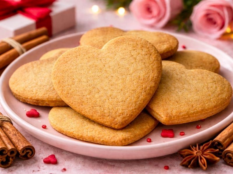 Tarçınlı Kalp Kurabiye Tarifi 