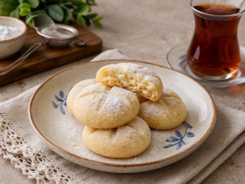 Un Kurabiyesi Tadında 3 Malzemeli Kurabiye Tarifi
