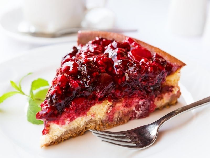 Vişneli Ve Frambuazlı Cheesecake