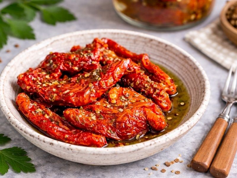 Zeytinyağlı Kurutulmuş Domates Tarifi